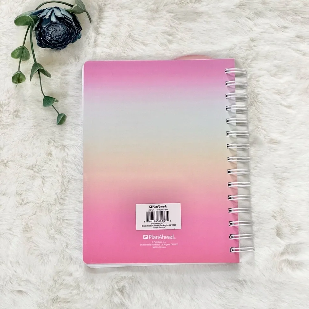 New with tags 160 page Spiral Journal “ Enjoy Life“ Beautiful pink, multicolored